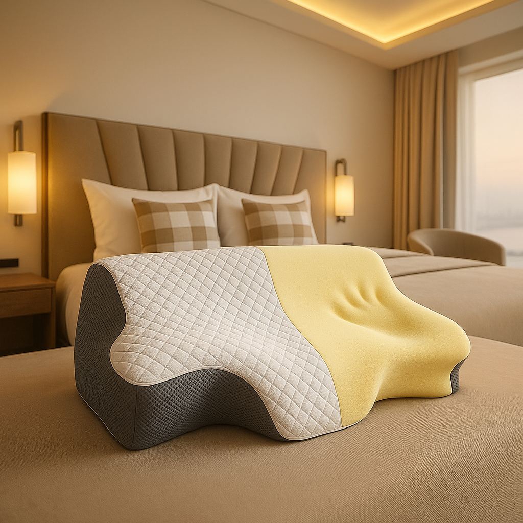 Alignova™ – Oreiller Cervical Ergonomique à Mémoire de Forme 2 en 1